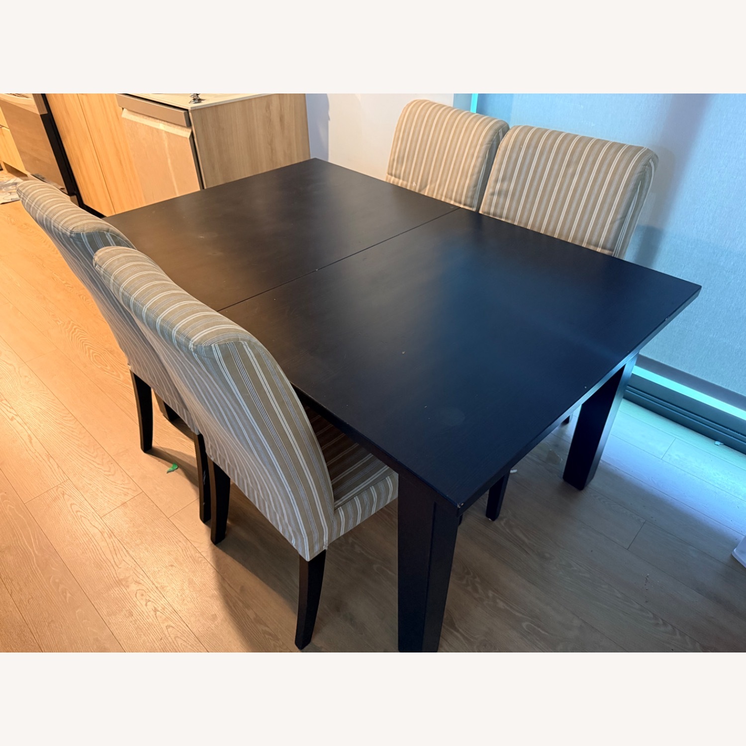 Dark Brown Wood Dining Sets - image-1