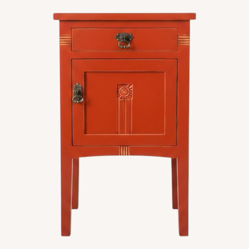 Used Red-brown Wooden Nightstands  for sale on AptDeco
