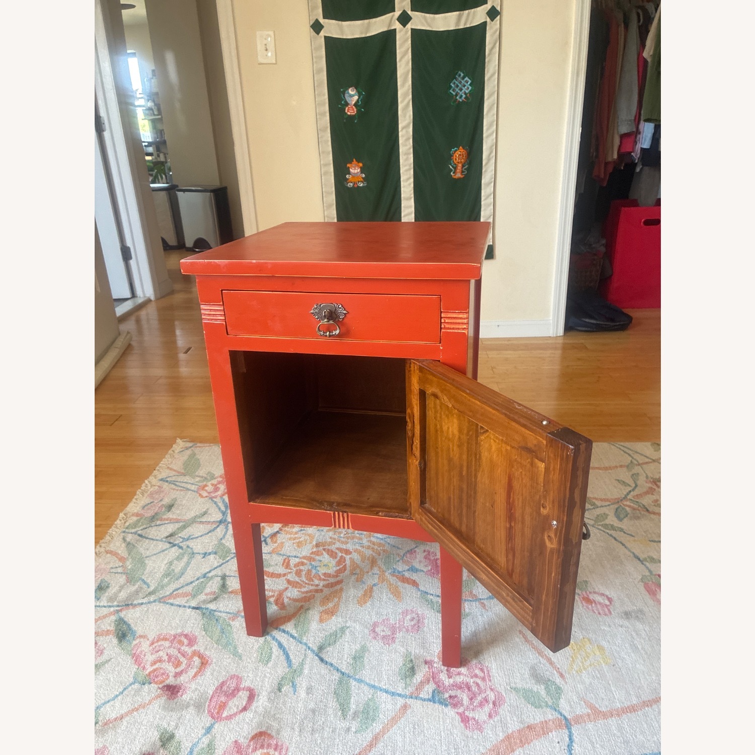 Red-brown Wooden Nightstands  - image-3