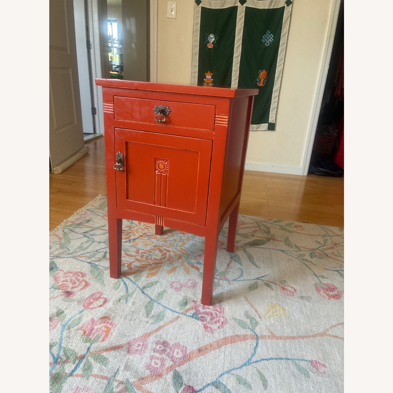 Red-brown Wooden Nightstands  - image-1