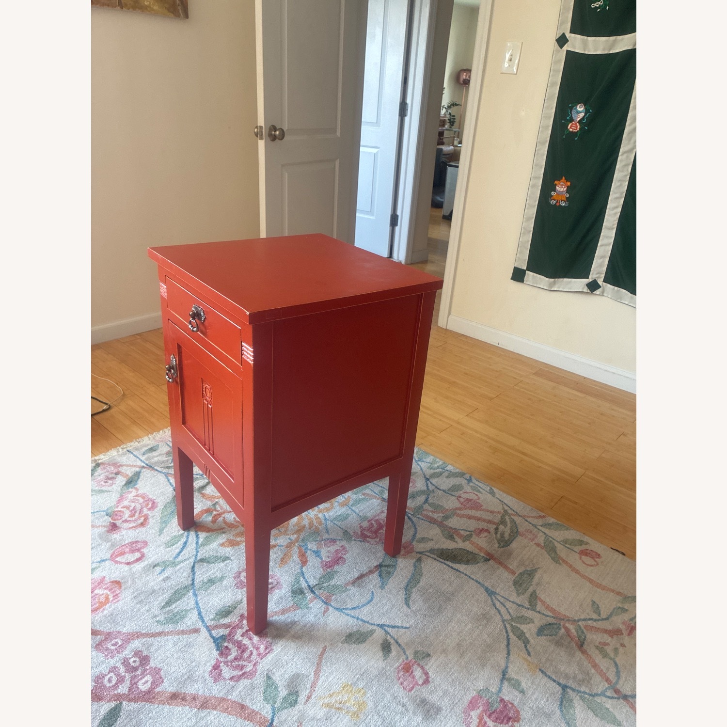 Red-brown Wooden Nightstands  - image-2