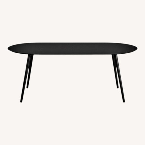 Used Article Black Metal Dining Table for sale on AptDeco