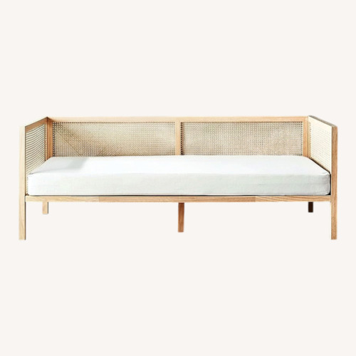 Used CB2 Boho Daybed Natural Wood Twin Bed for sale on AptDeco