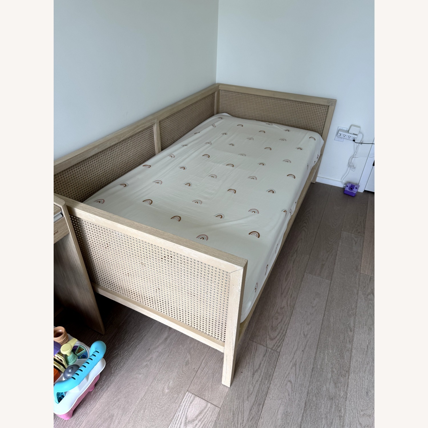 CB2 Boho Daybed Natural Wood Twin Bed - image-3