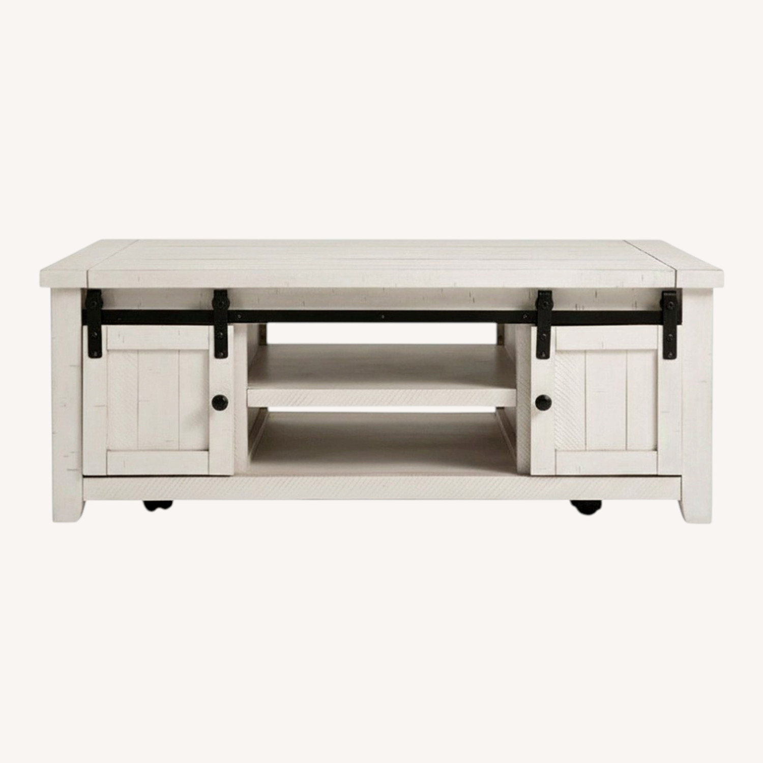 Bob's Discount Furniture Montana White Storage Coffee Table - image-0