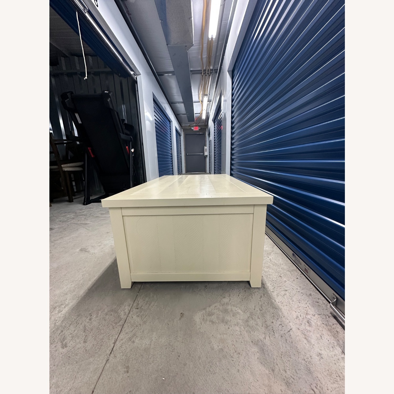 Bob's Discount Furniture Montana White Storage Coffee Table - image-3