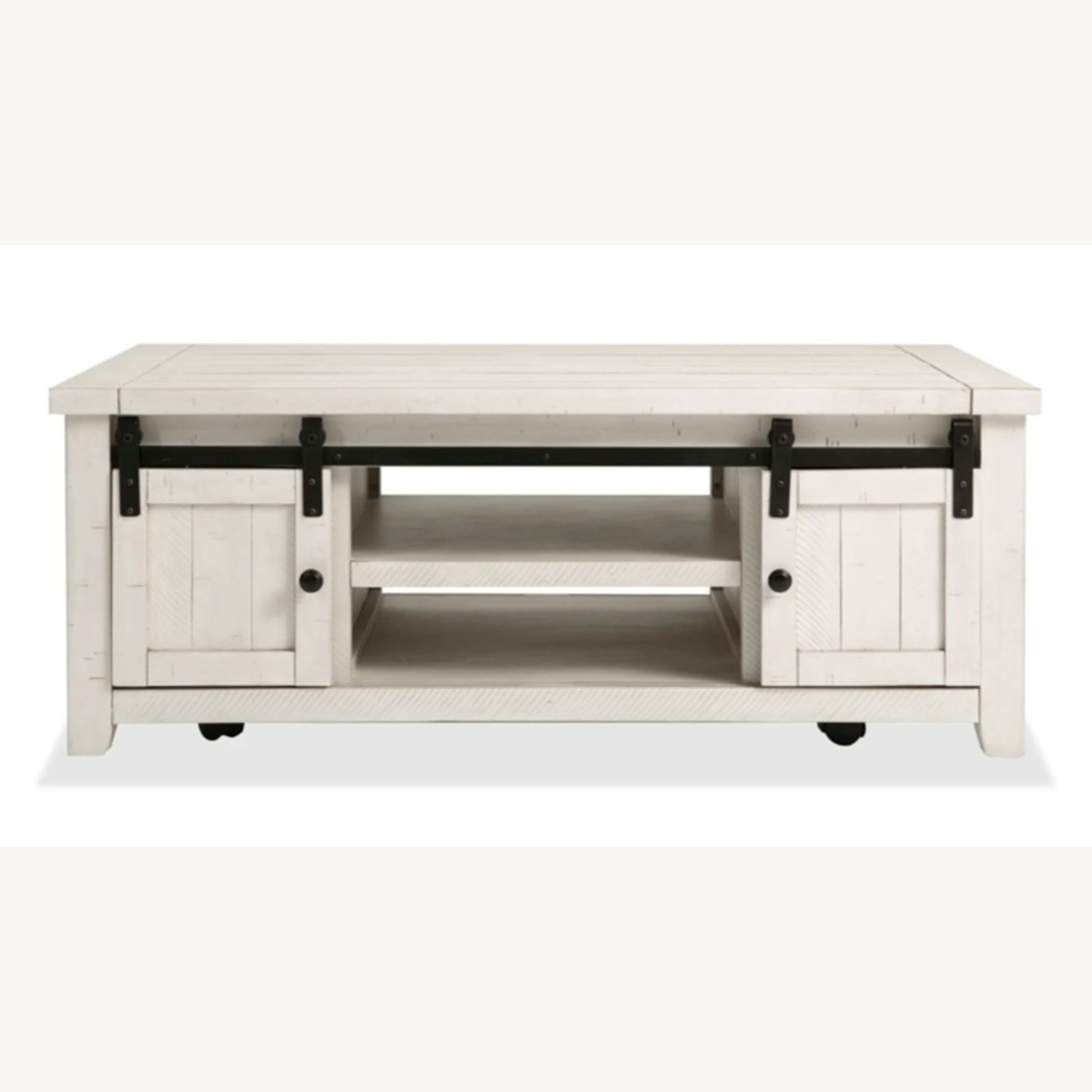 Bob's Discount Furniture Montana White Storage Coffee Table - image-4
