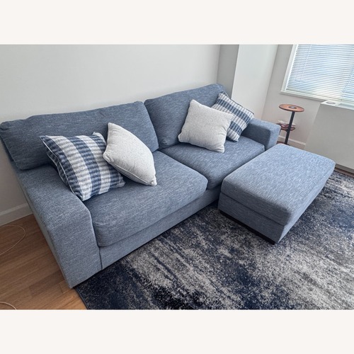Used Ashley Furniture 2 Seater Sofa with Ottoman for sale on AptDeco
