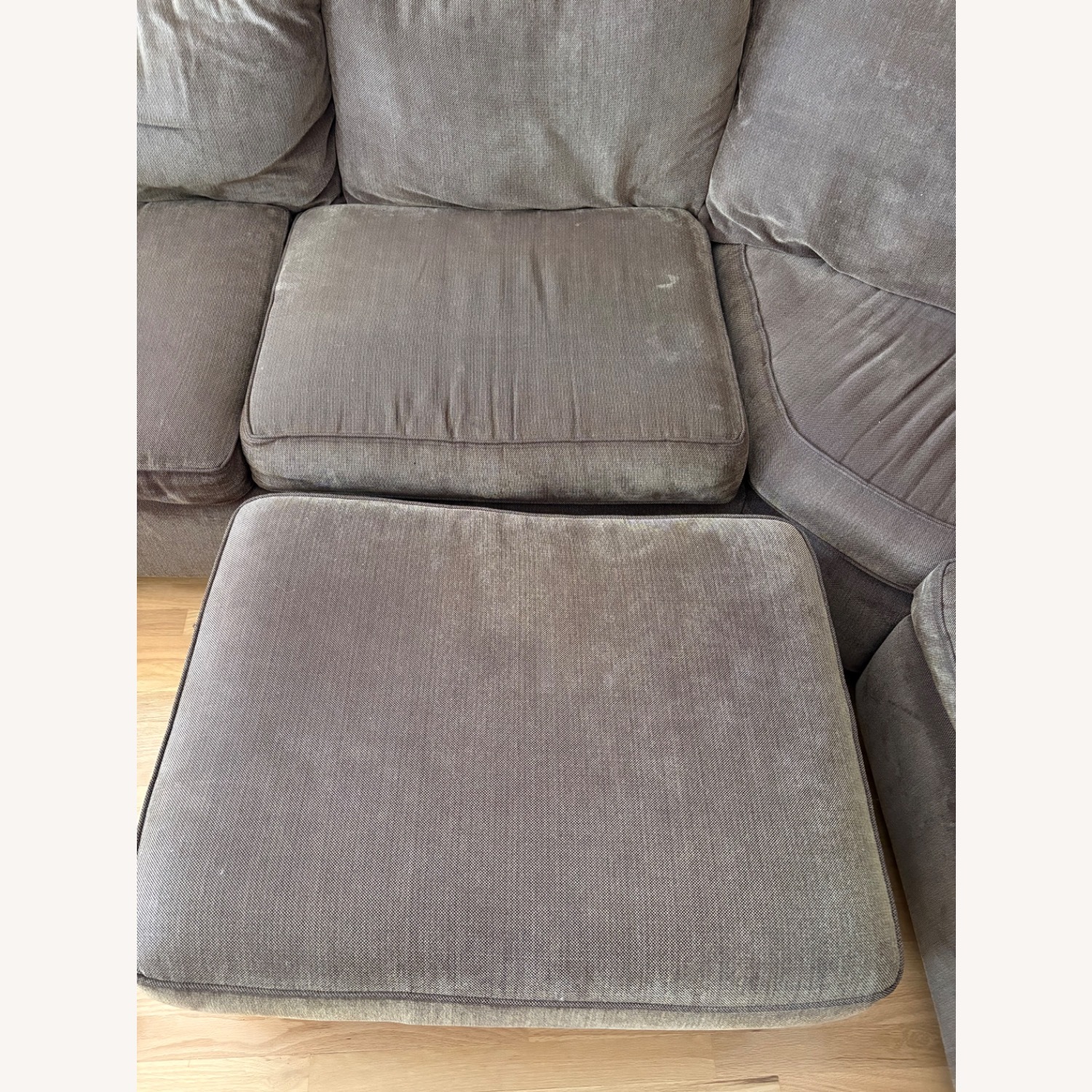 Custom Made Brown 8 Seat Sectional Sofa - image-5