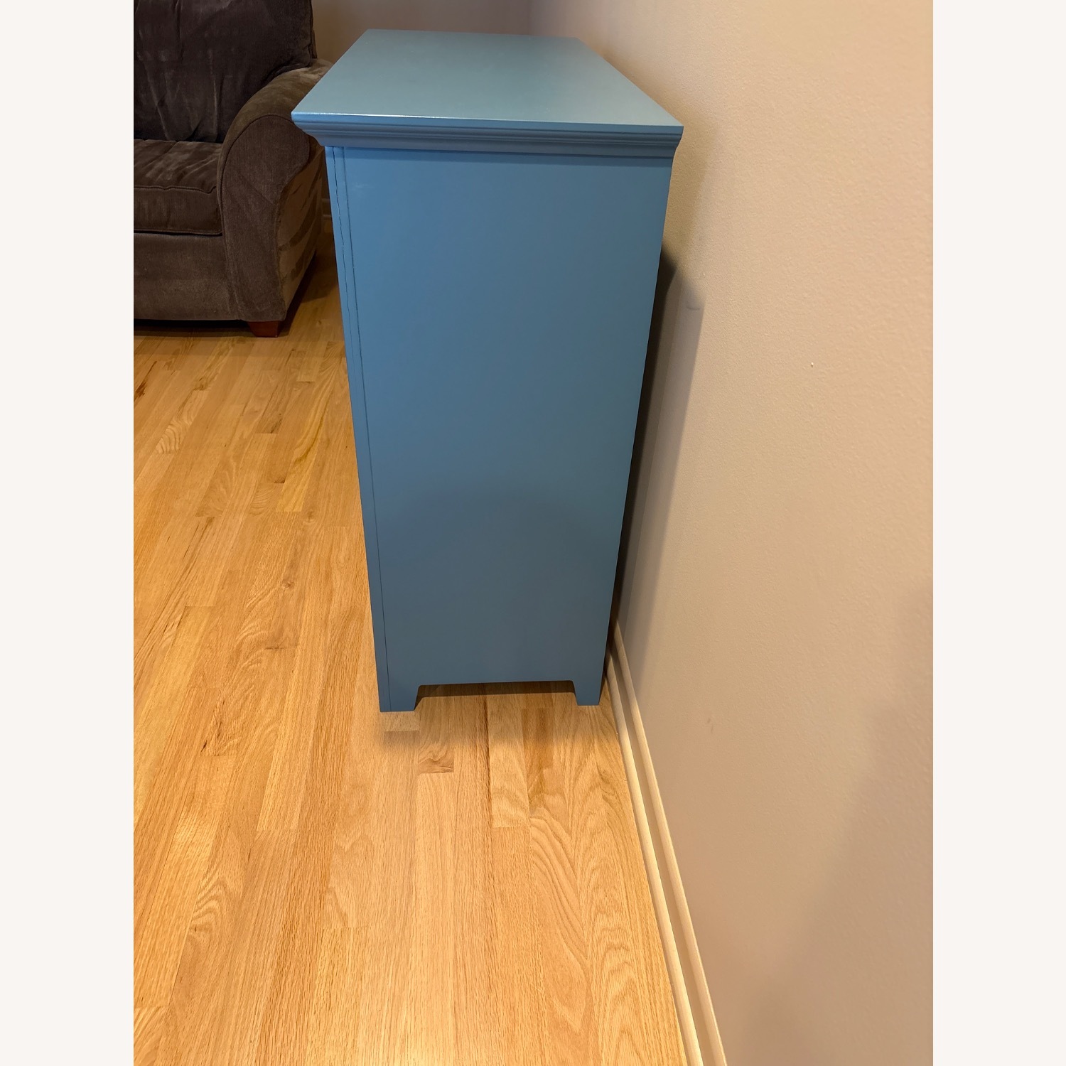 Teal Blue 2 Shelf Cabinet - image-2