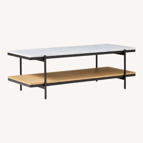 Used West Elm Pierce Marble Coffee Table (47.5") for sale on AptDeco
