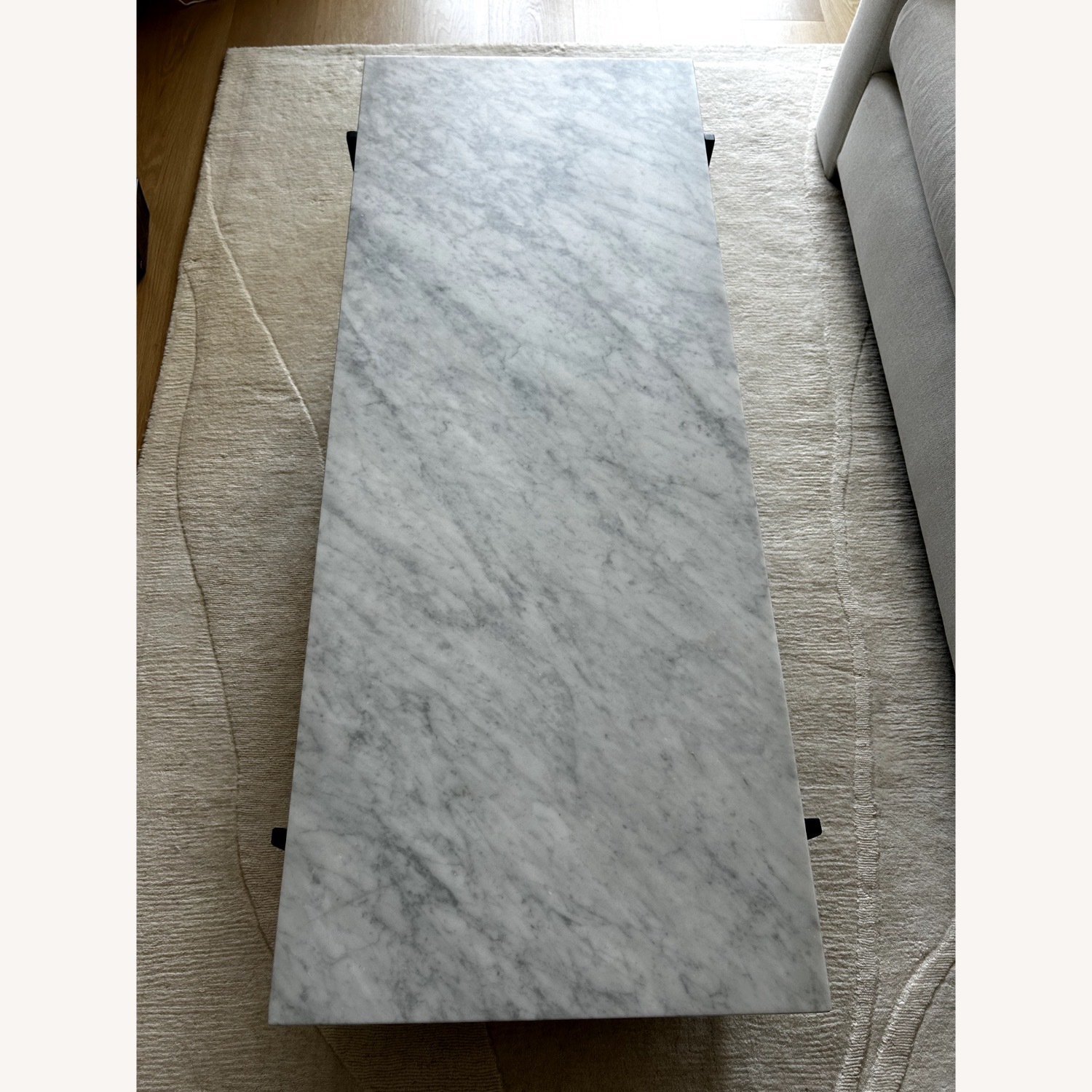 West Elm Pierce Marble Coffee Table (47.5") - image-1