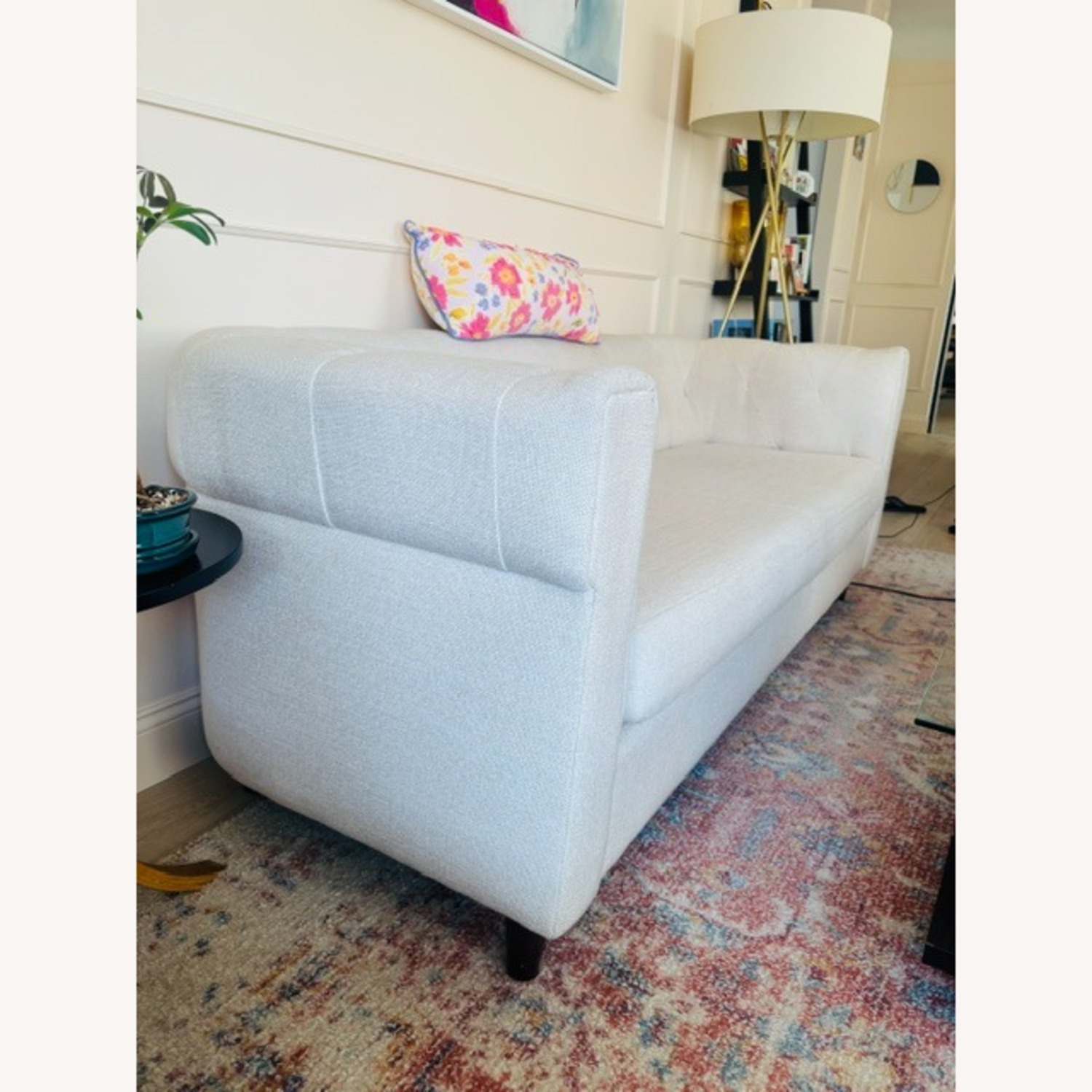 West Elm Natural Fabric 3+ Seater Sofa - image-3
