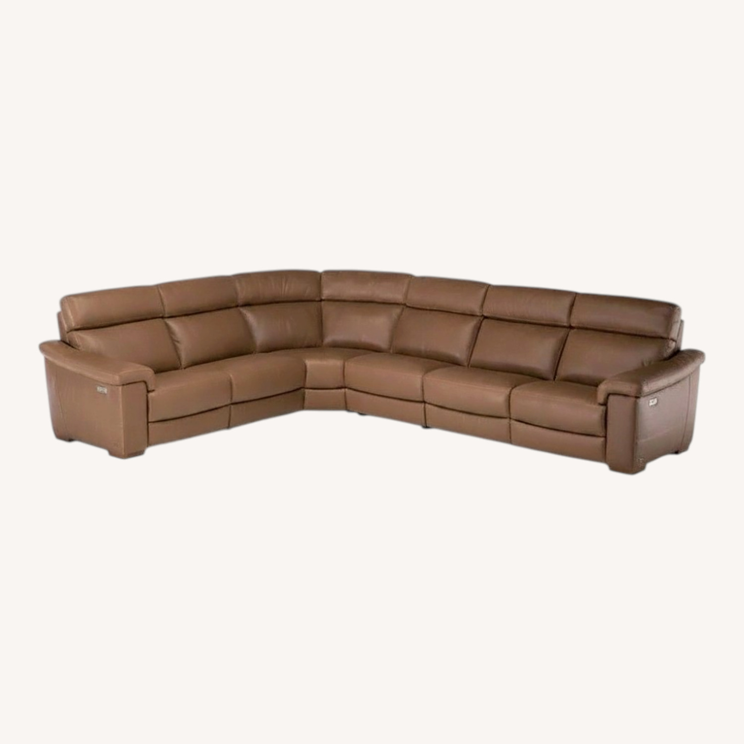 Natuzzi Giulivio Leather Sectional - image-0
