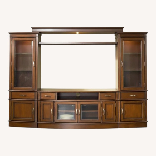 Used Liberty Furniture Dark Brown Wood Media Storage for sale on AptDeco