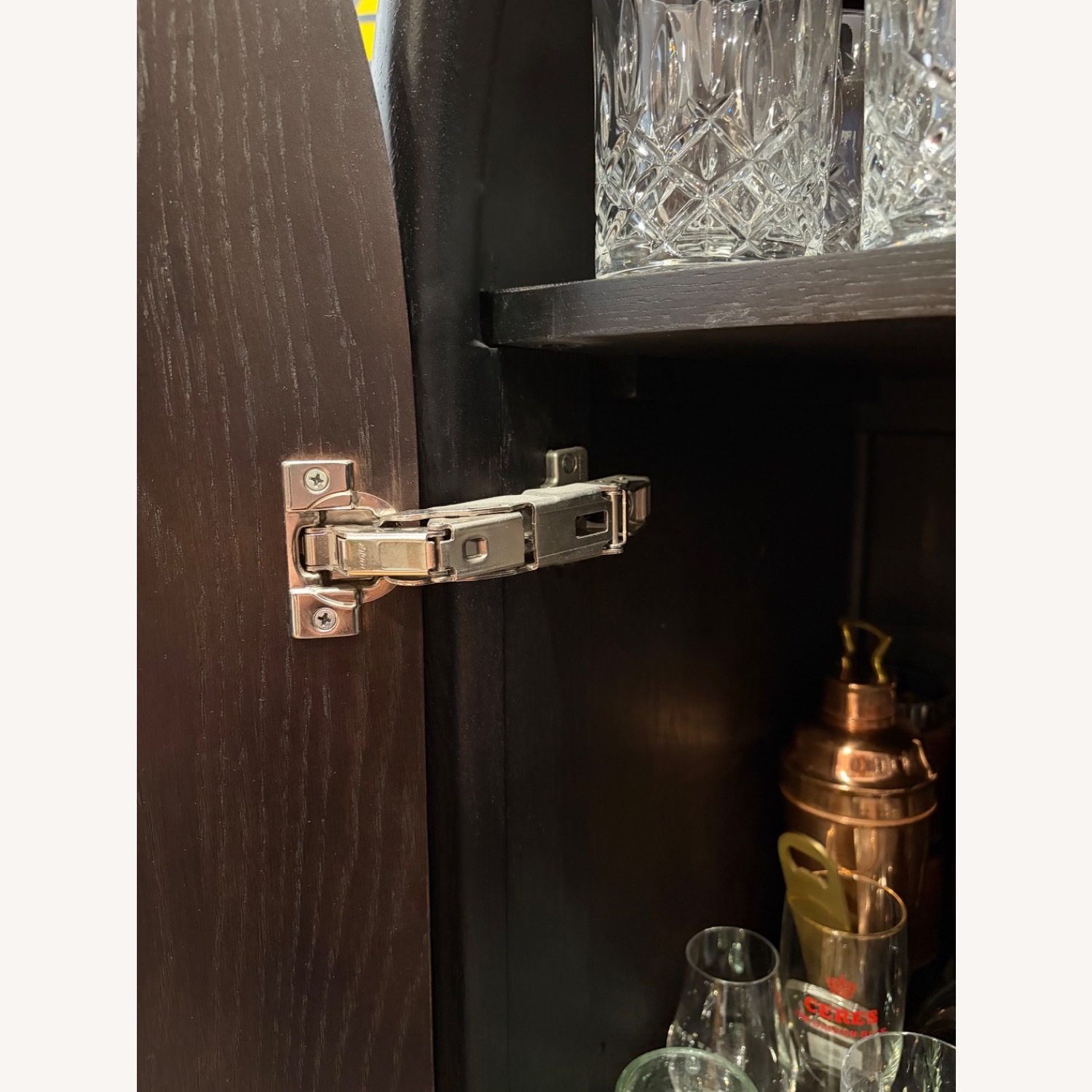 Crate & Barrel Leanne Ford Black Wood Armoire - image-6