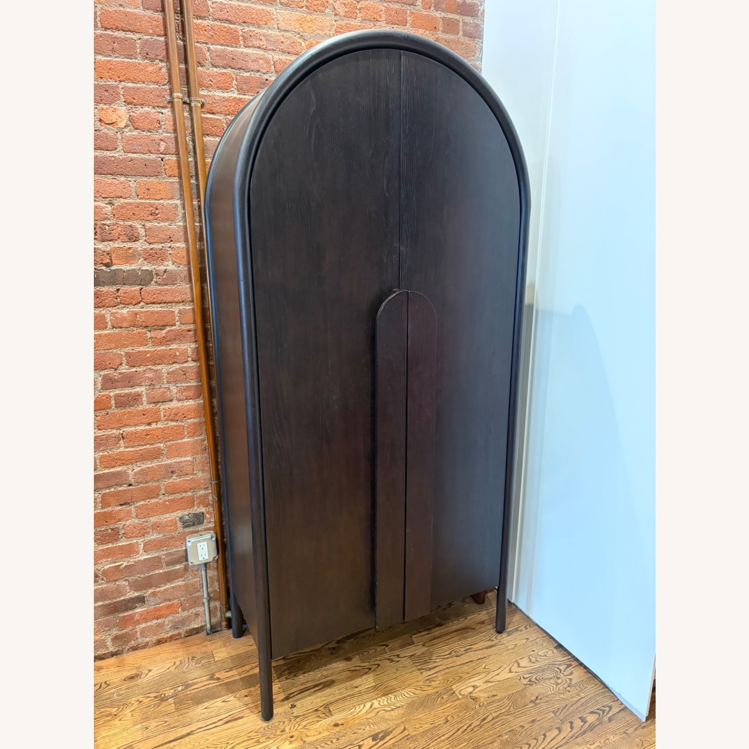 Crate & Barrel Leanne Ford Black Wood Armoire - image-5