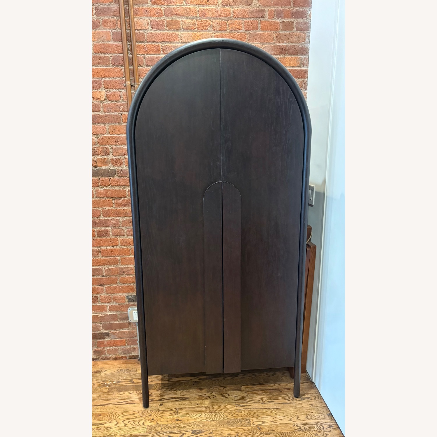 Crate & Barrel Leanne Ford Black Wood Armoire - image-1