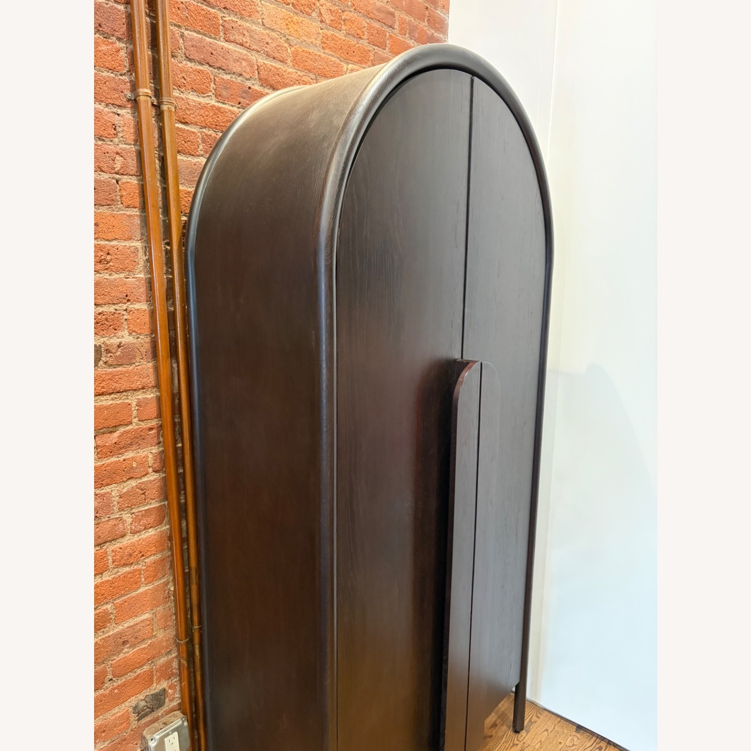 Crate & Barrel Leanne Ford Black Wood Armoire - image-4