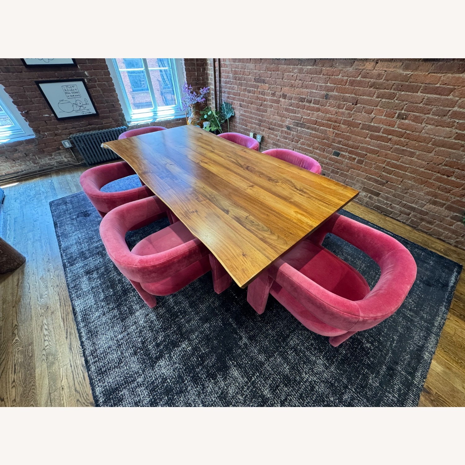 Live Edge Teak Dining Table - image-1