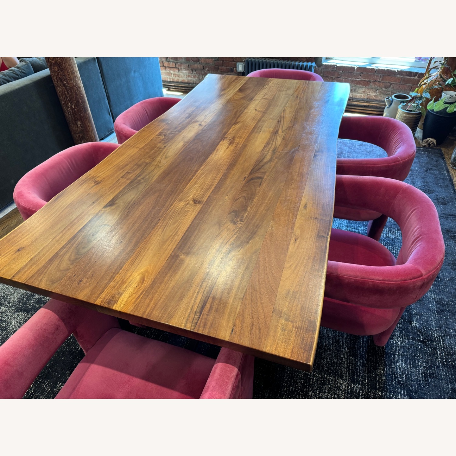 Live Edge Teak Dining Table - image-5