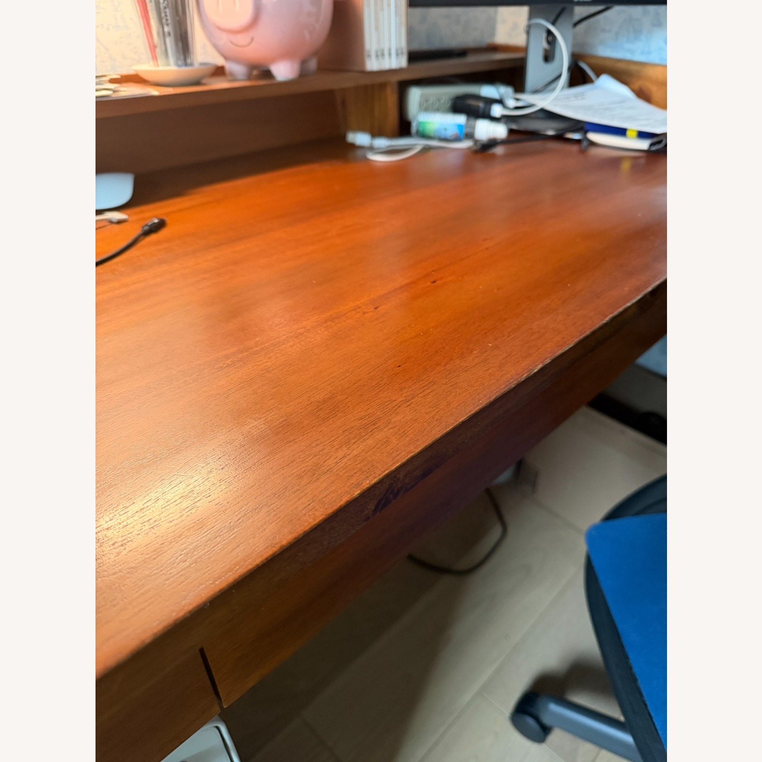 CB2 Drommen 3- Drawer Wood Desk - image-4