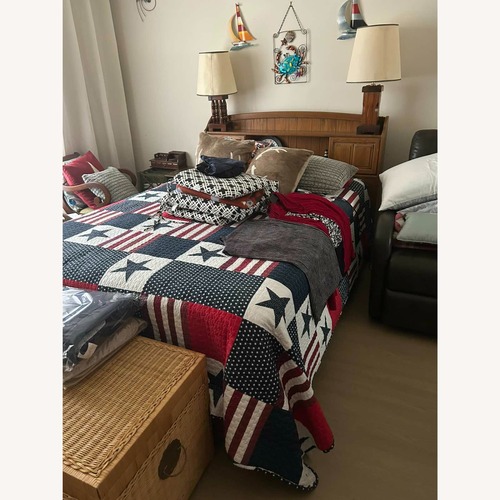 Used Vintage Solid Wood Full Bed Frame for sale on AptDeco