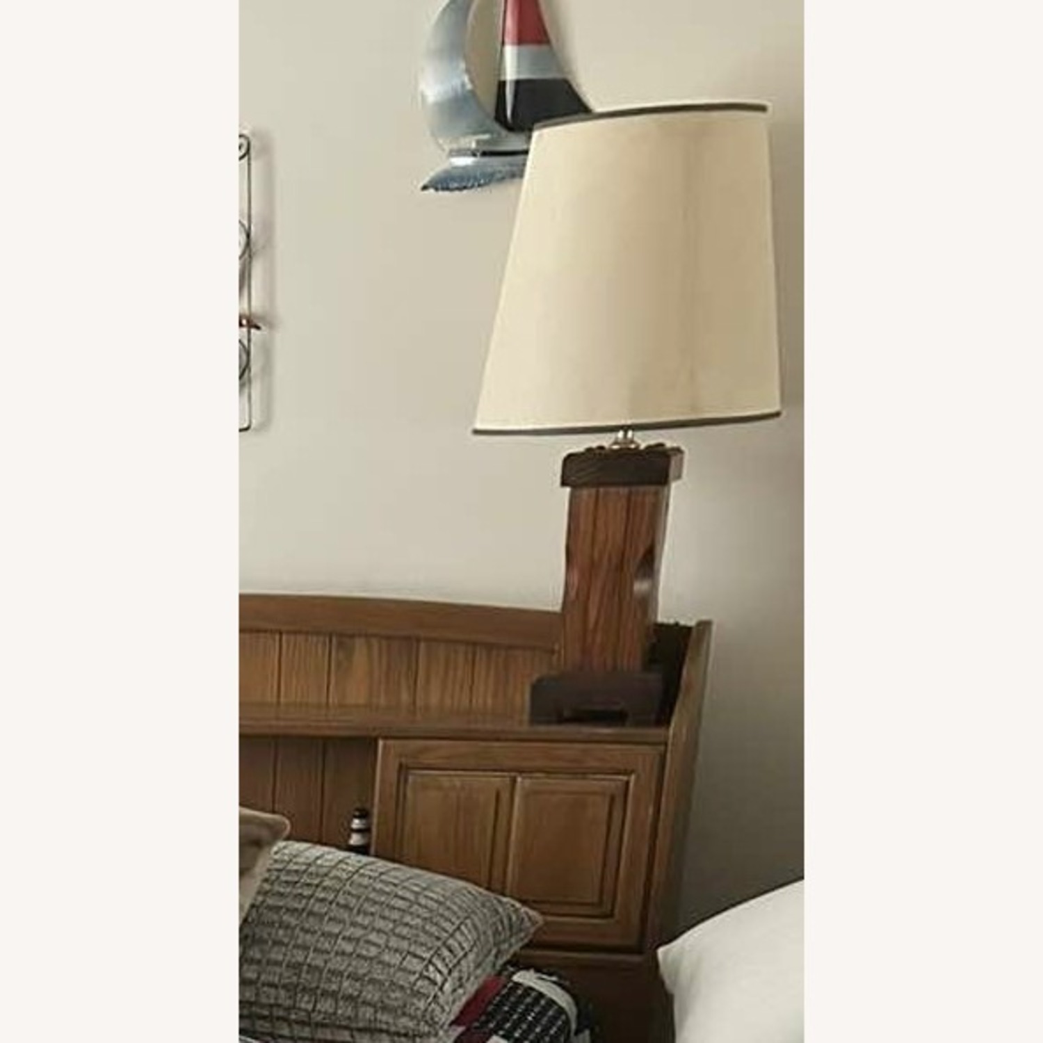 Vintage Solid Wood Full Bed Frame - image-3