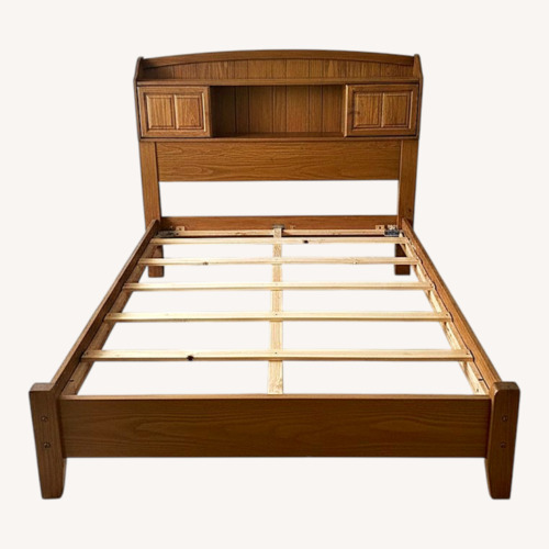 Used Vintage Solid Wood Full Bed Frame for sale on AptDeco