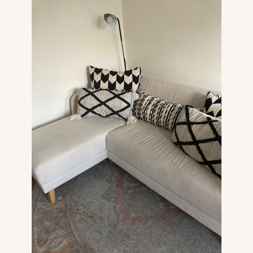 Used IKEA LINANÄS Natural Fabric Loveseat for sale on AptDeco