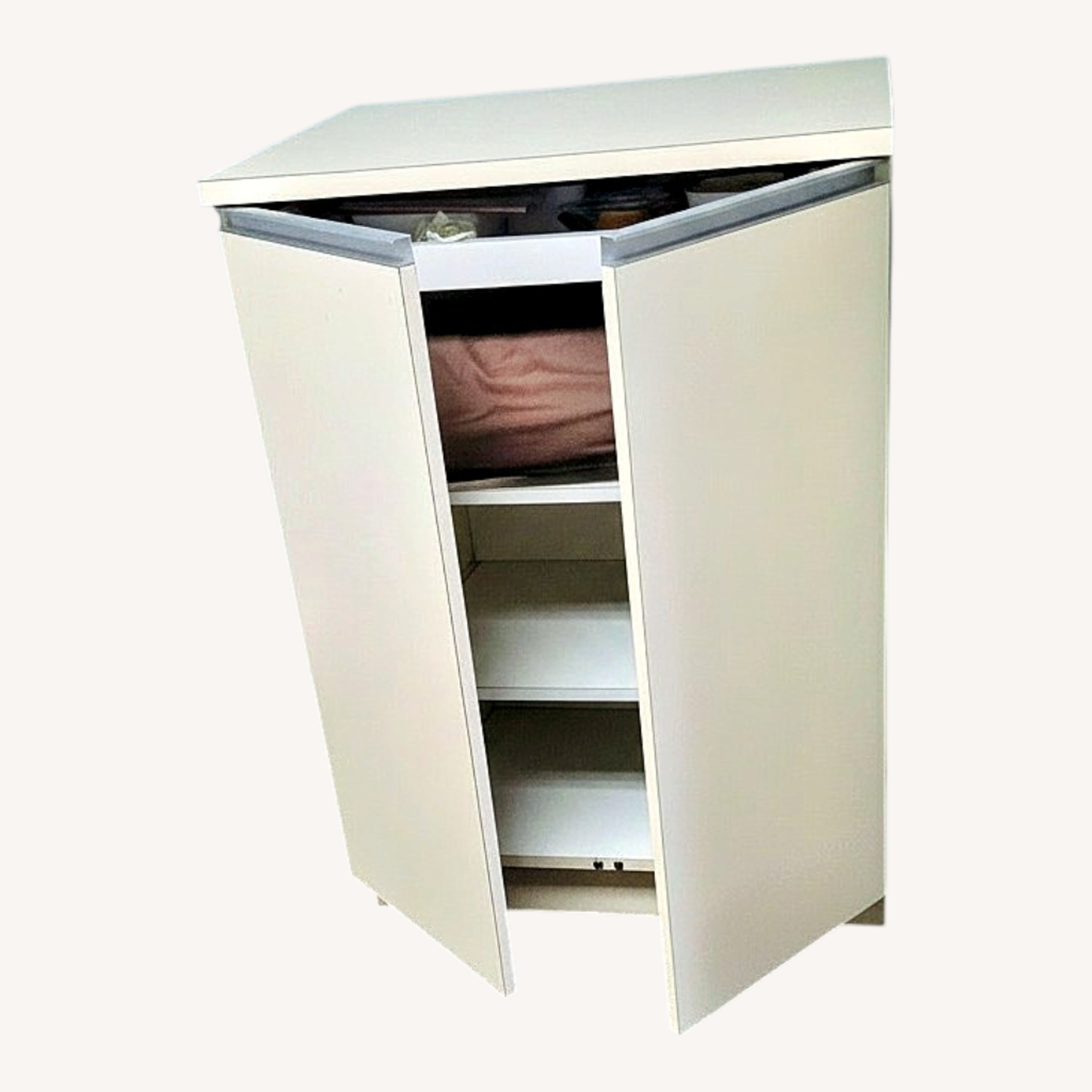 Modern White Storage Cabinet - image-0