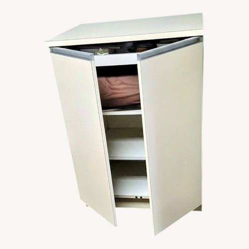Used Modern White Storage Cabinet for sale on AptDeco