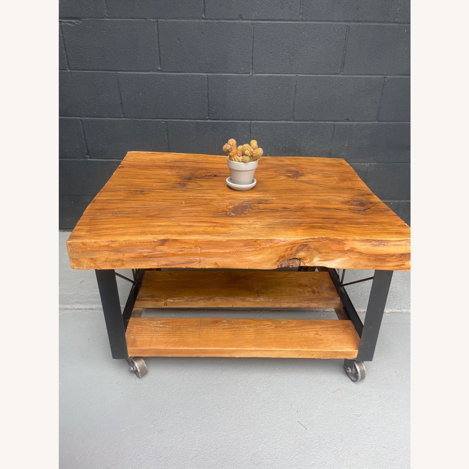 Vintage/Antique Light Brown Coffee Table - image-4