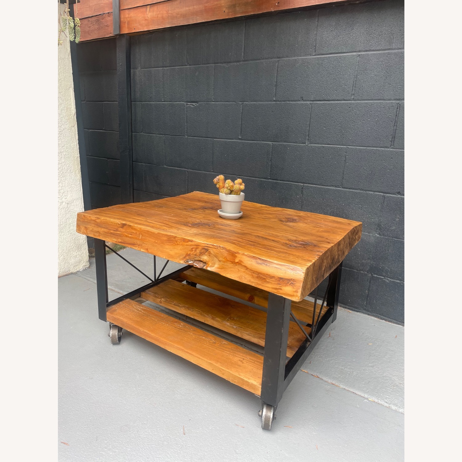Vintage/Antique Light Brown Coffee Table - image-3