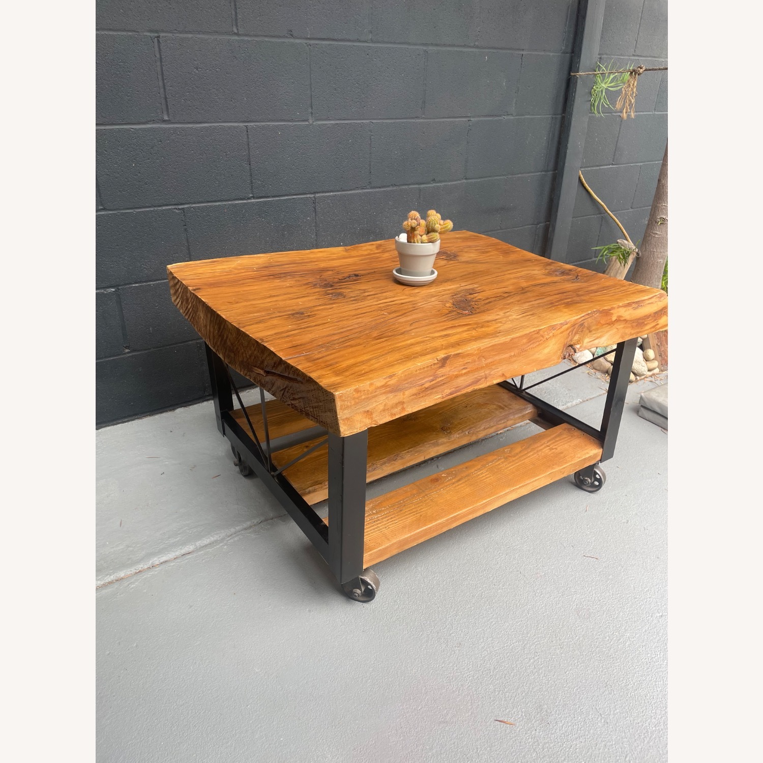 Vintage/Antique Light Brown Coffee Table - image-2