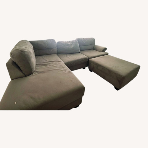 Used Light Gray Fabric 3+ Piece Sectional for sale on AptDeco