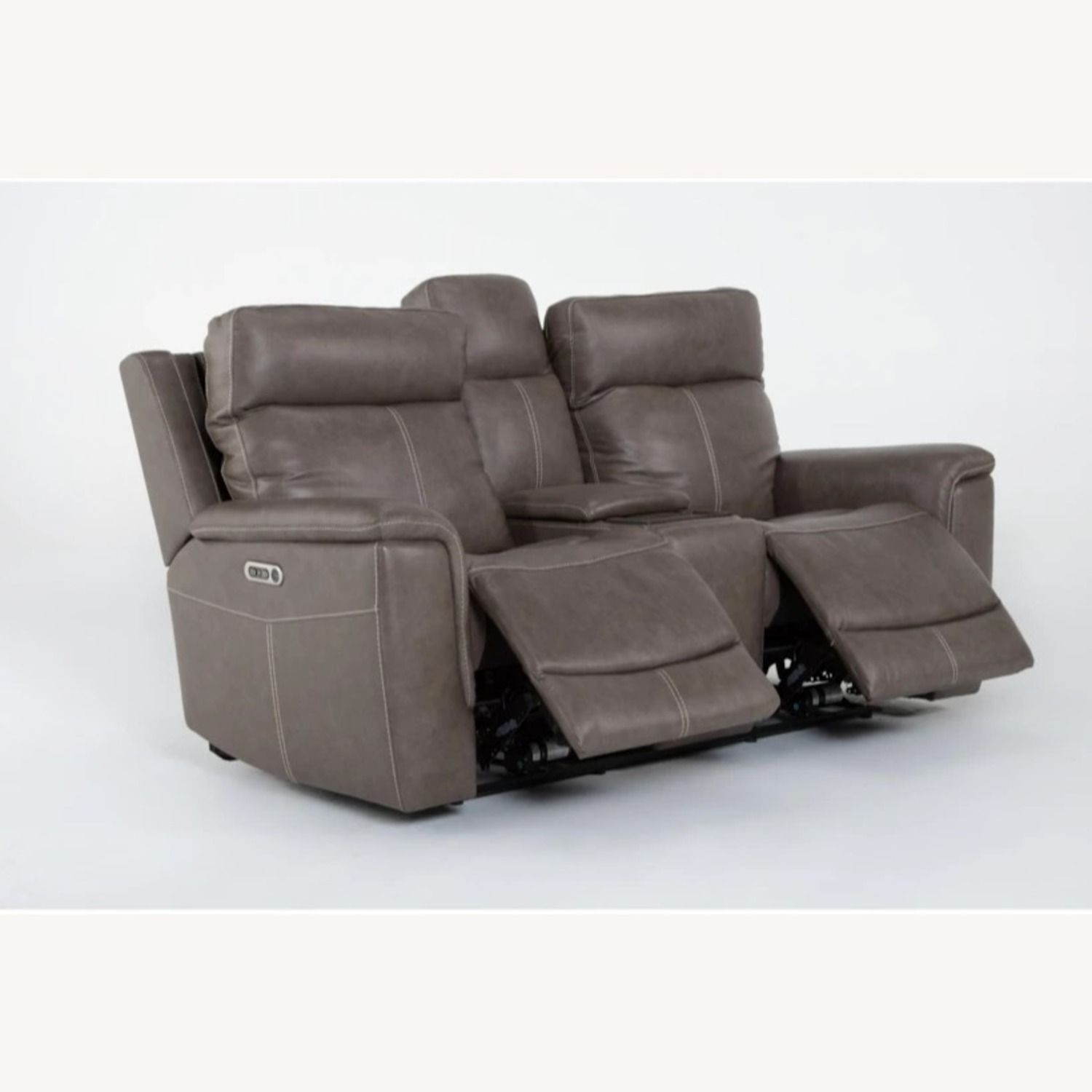 Living Spaces Dylan Loveseat Power Recliner Sofa - image-2