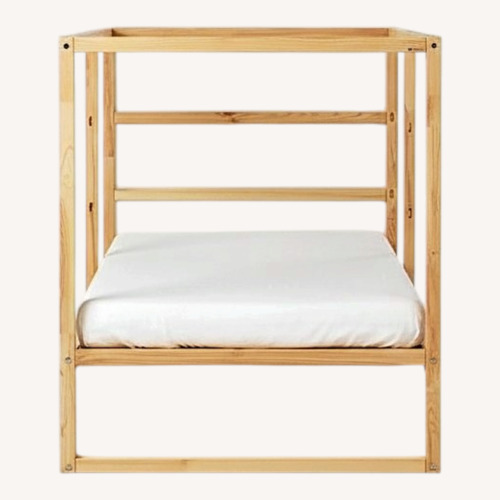 Used IKEA Kura Natural Bunk Bed for sale on AptDeco