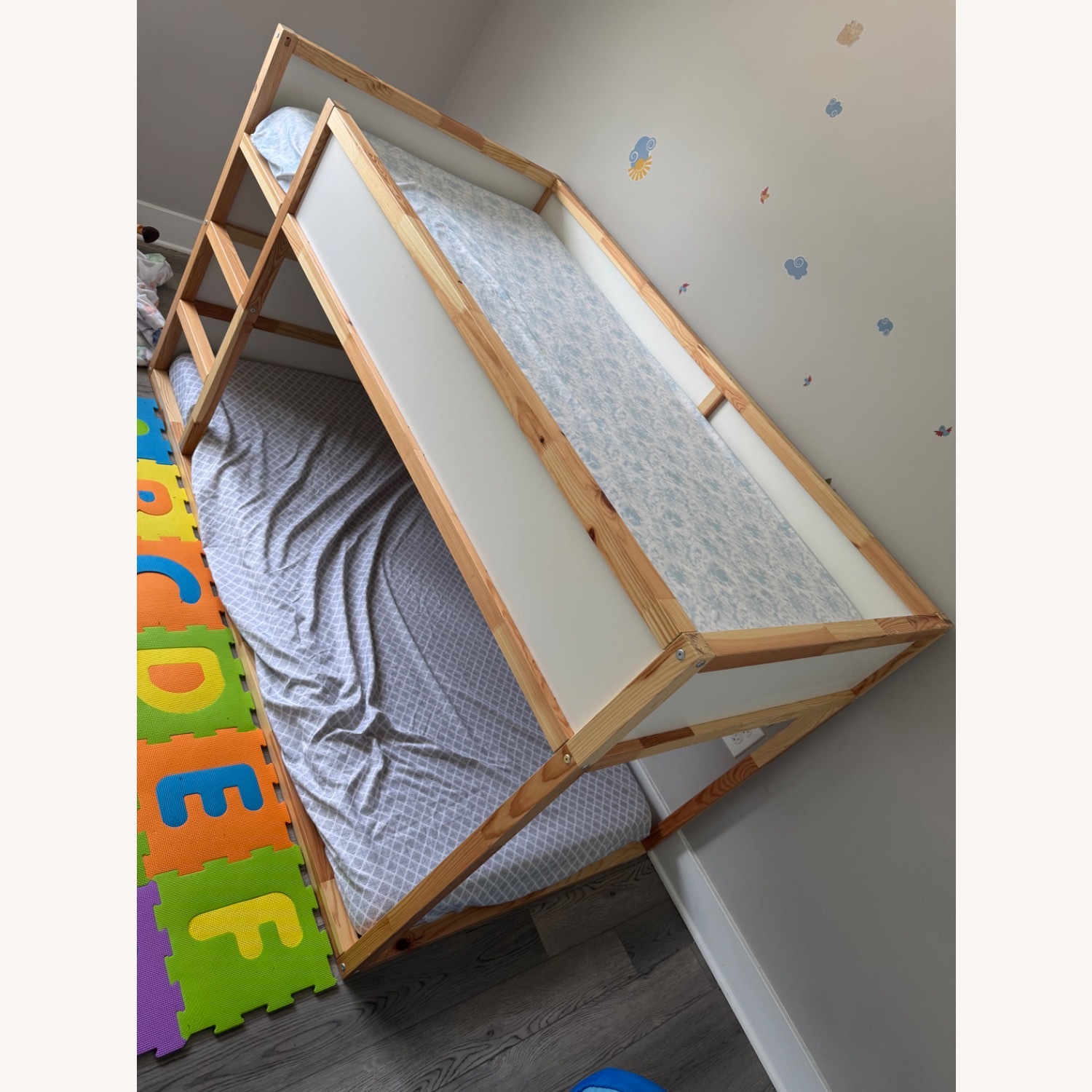 IKEA Kura Natural Bunk Bed - image-3