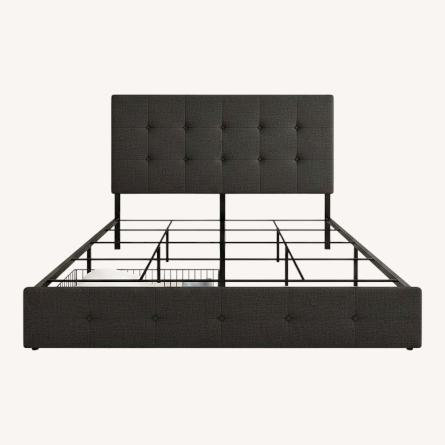 Amazon Queen Bed Frame with Storage & Headboard - image-0