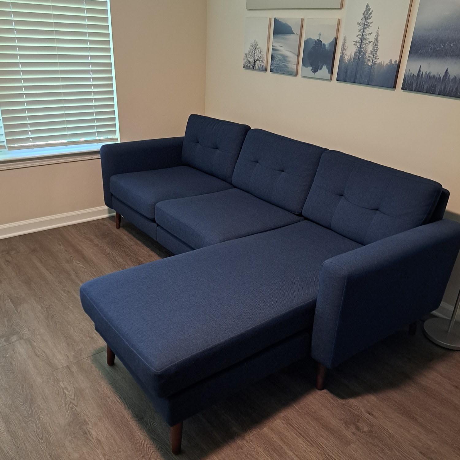 Burrow Nomad with Chaise Blue - image-2