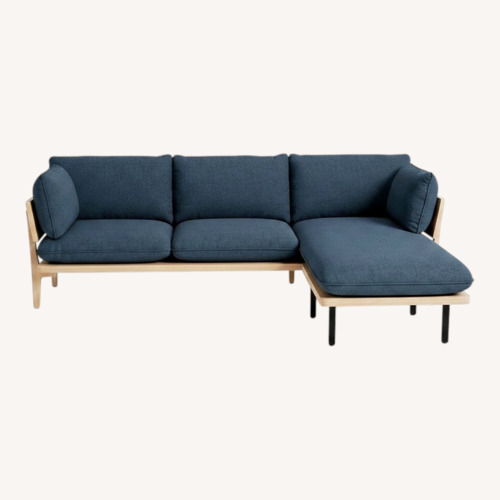 Used Floyd Blue Fabric Chaise Lounge for sale on AptDeco