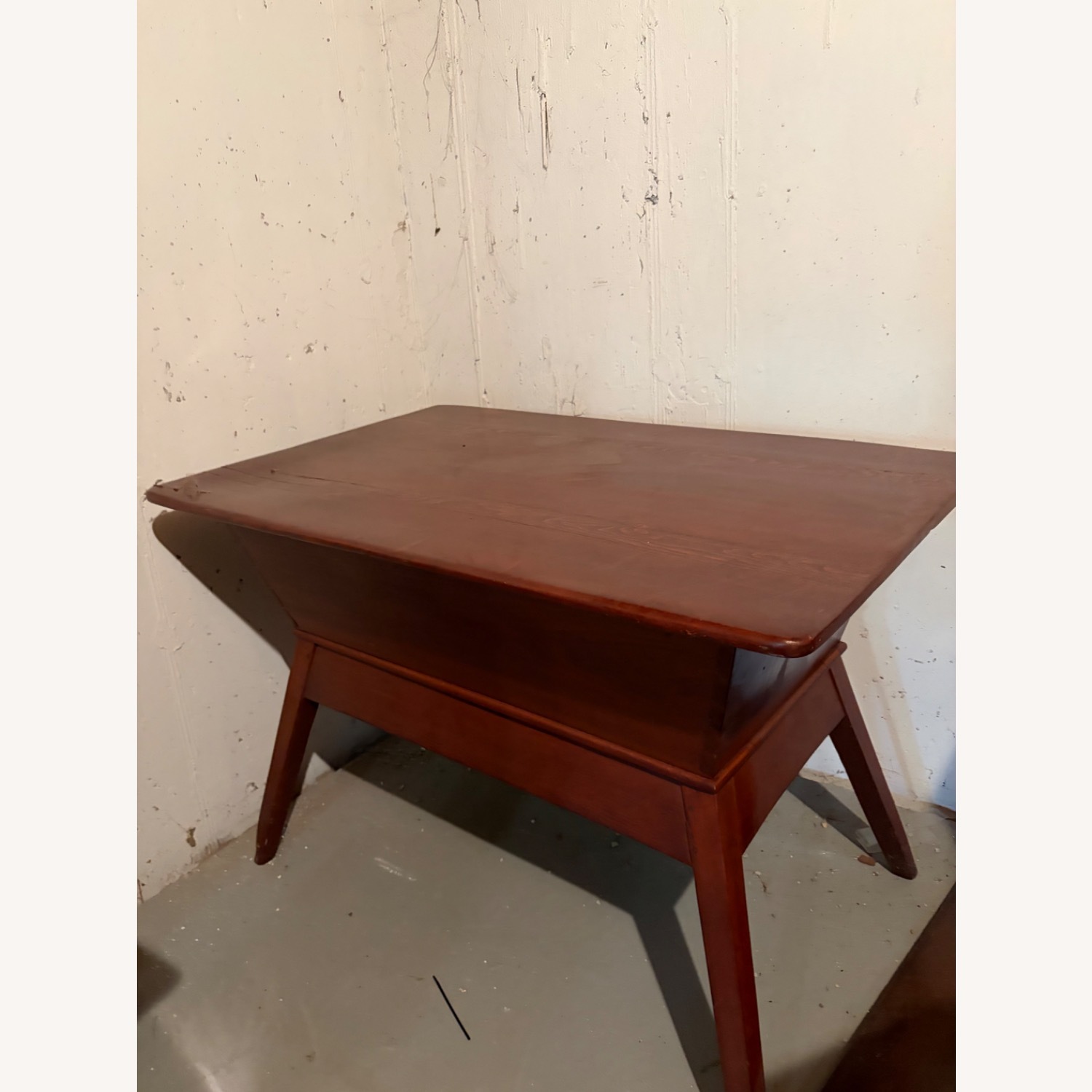 Vintage Wooden Dough Box Table - image-2