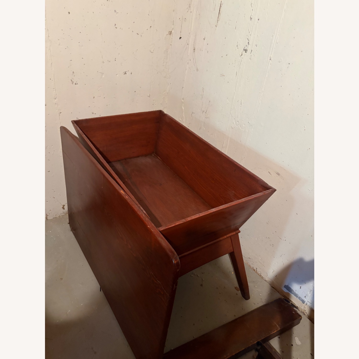 Vintage Wooden Dough Box Table - image-3