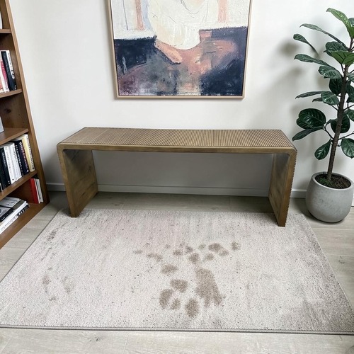 Used Four Hands Leo Console Table - Rustic Grey for sale on AptDeco