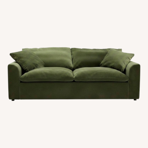 Used Joybird Bryant Green Velvet 2 Seater Sofa for sale on AptDeco
