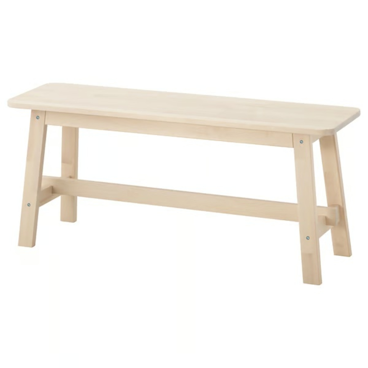 IKEA NORRÅKER Natural Wood Bedside Bench - image-6