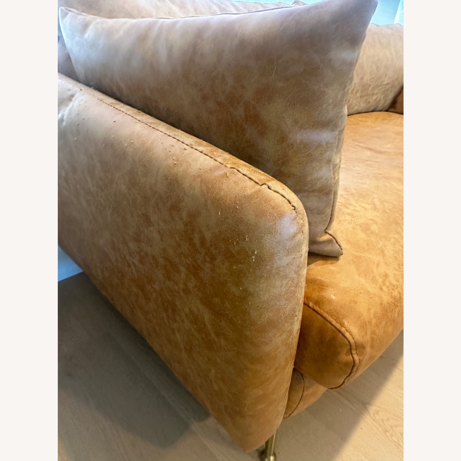 Albany Park Light Brown 3+ Seater Sofa - image-4