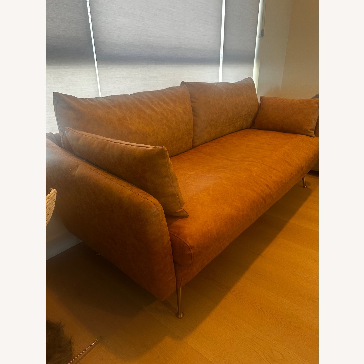 Albany Park Light Brown 3+ Seater Sofa - image-2