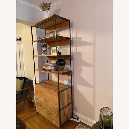 Used West Elm Industrial Solid Wood Bookcase   for sale on AptDeco